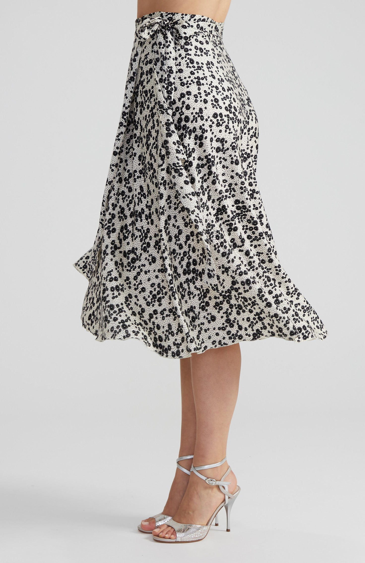 COCO - Noir Blossom Wrap Skirt