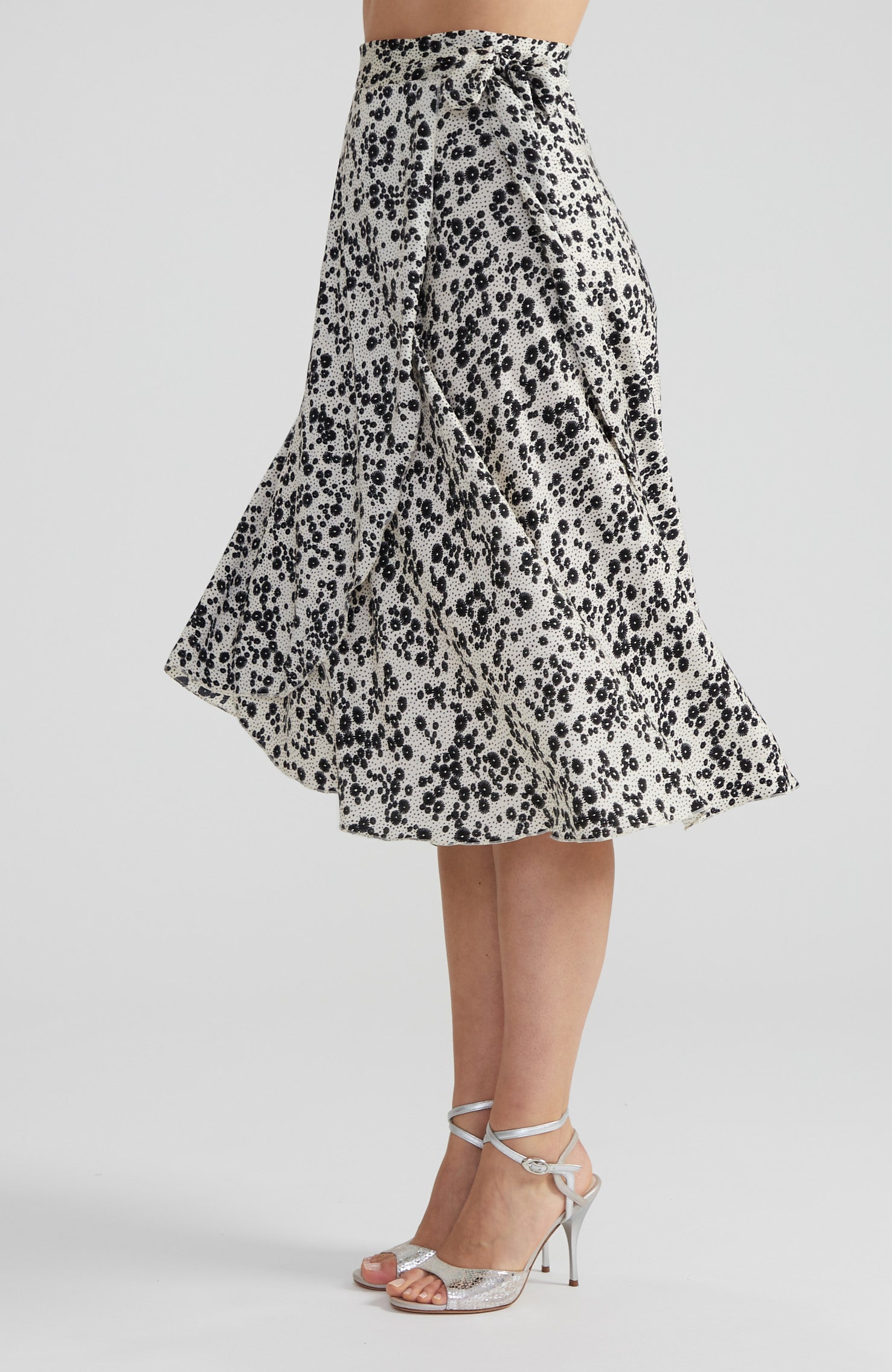 COCO - Noir Blossom Wrap Skirt