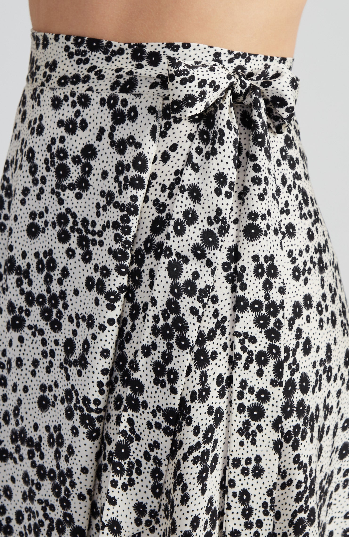 COCO - Noir Blossom Wrap Skirt