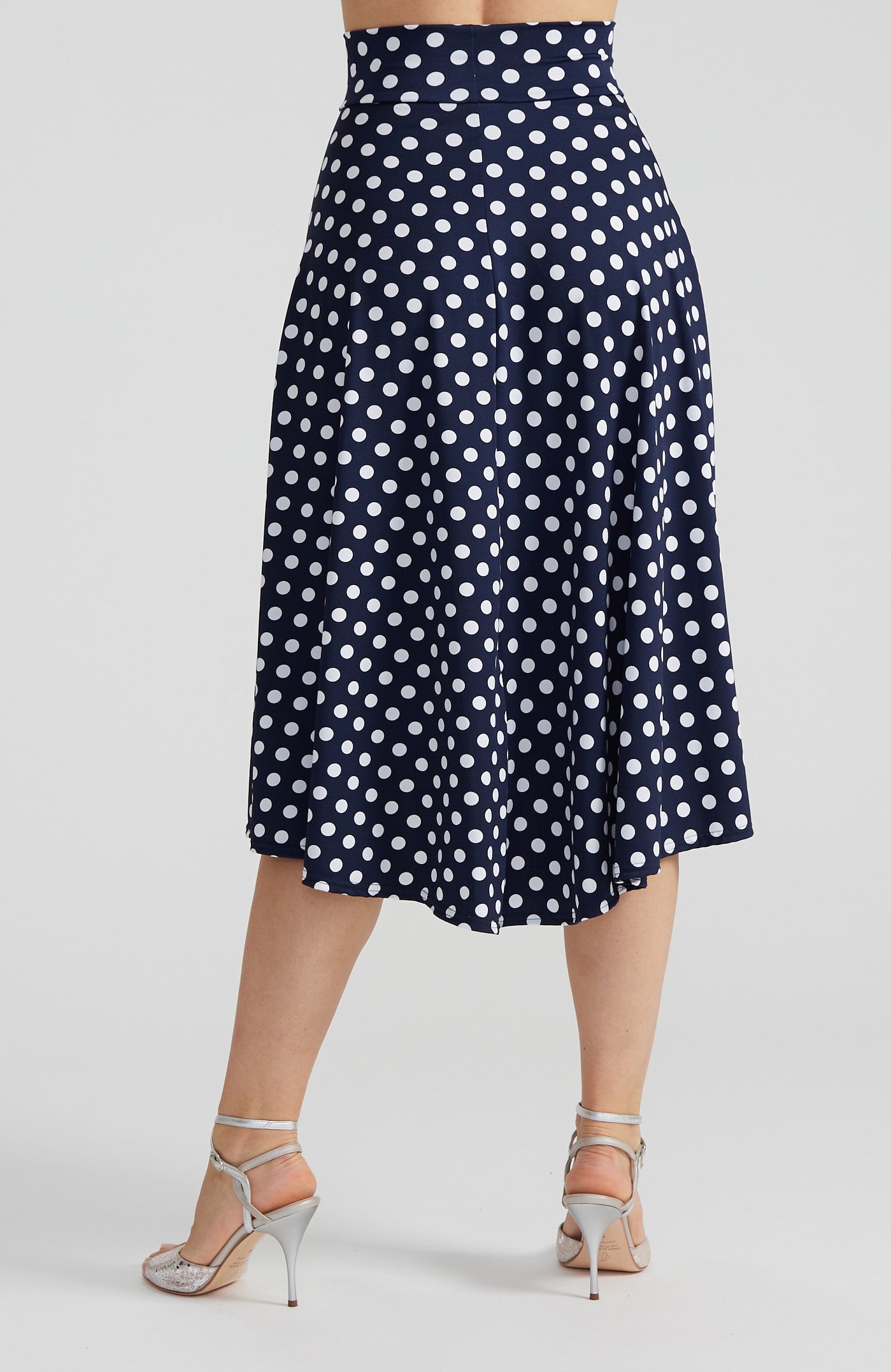 AUDREY - A-line Tango Skirt in Polka Dots