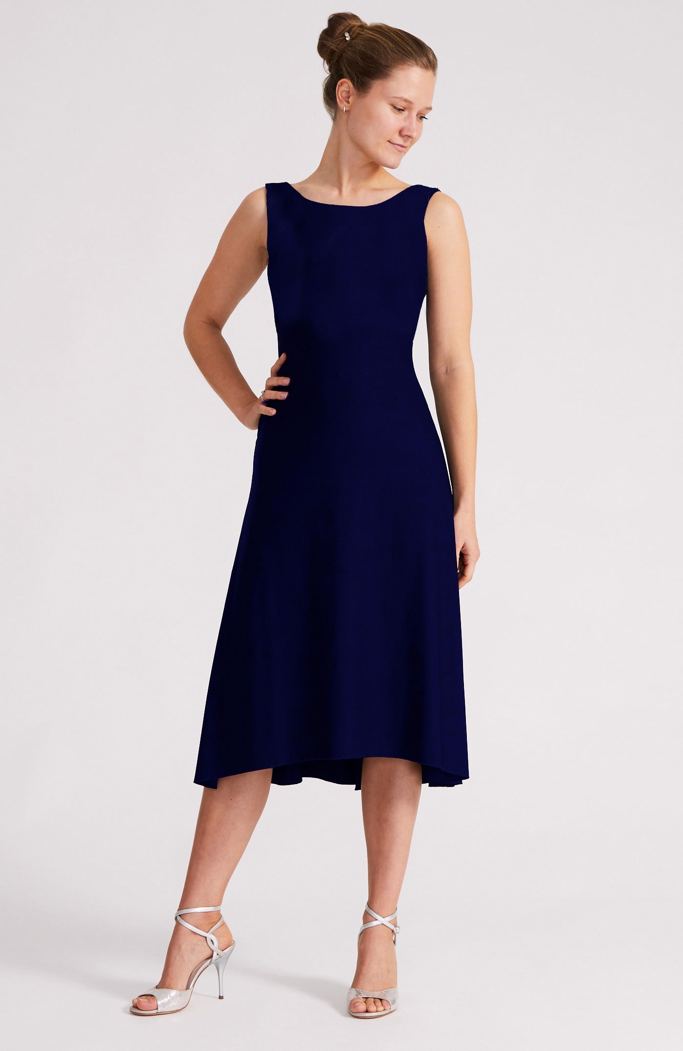 NOELIA - A-Line Tango Dress in Navy Blue