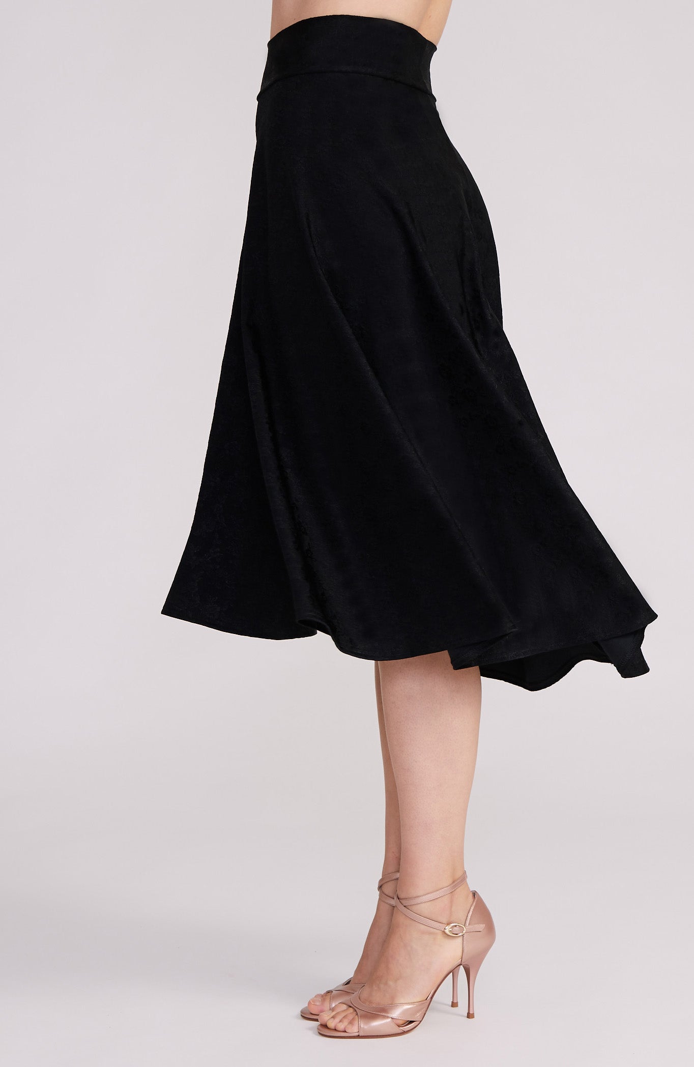 AUDREY - A-line Tango Skirt in Black