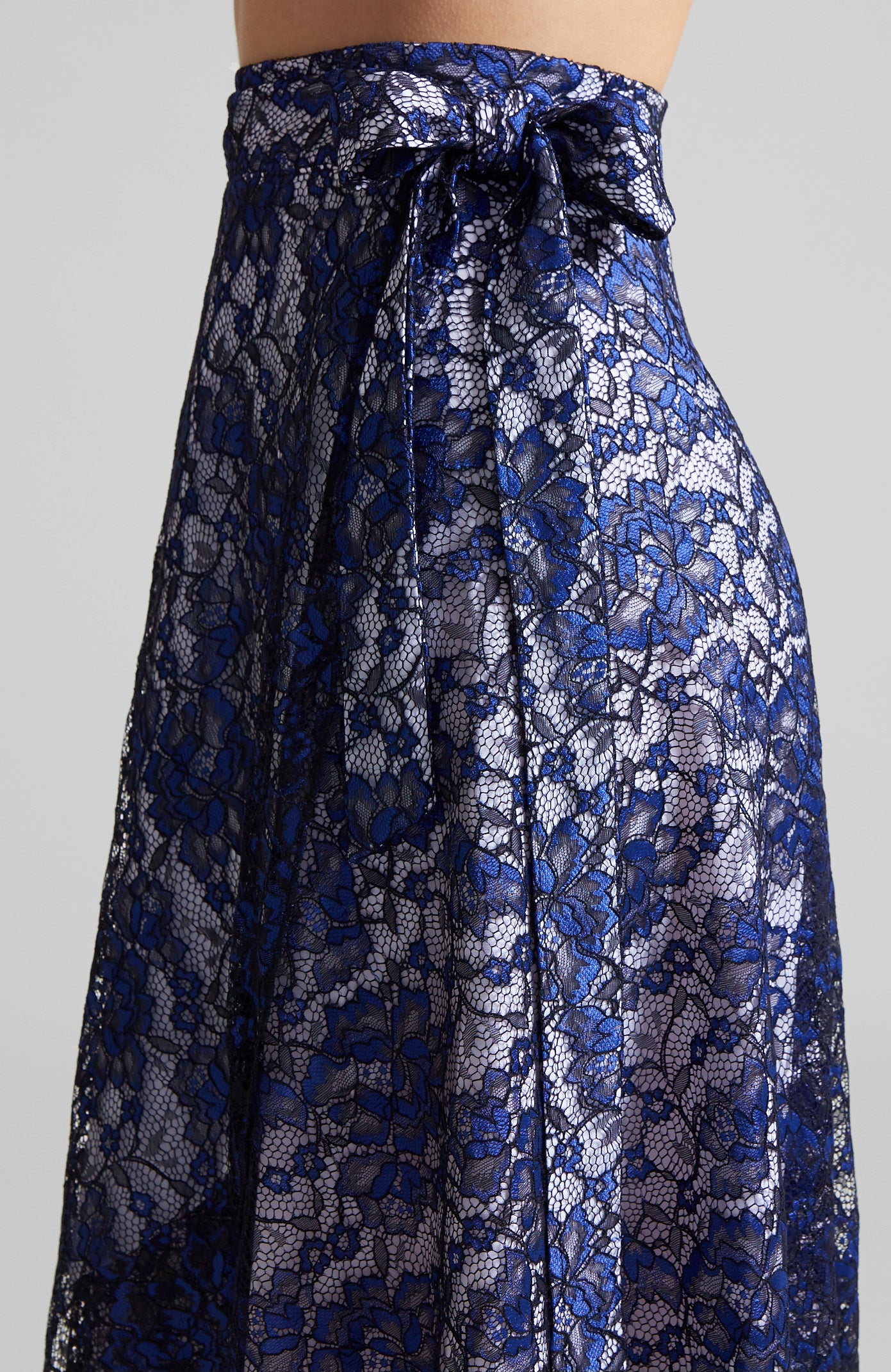 COCO - Wrap Skirt in Sparkling Blue Lace