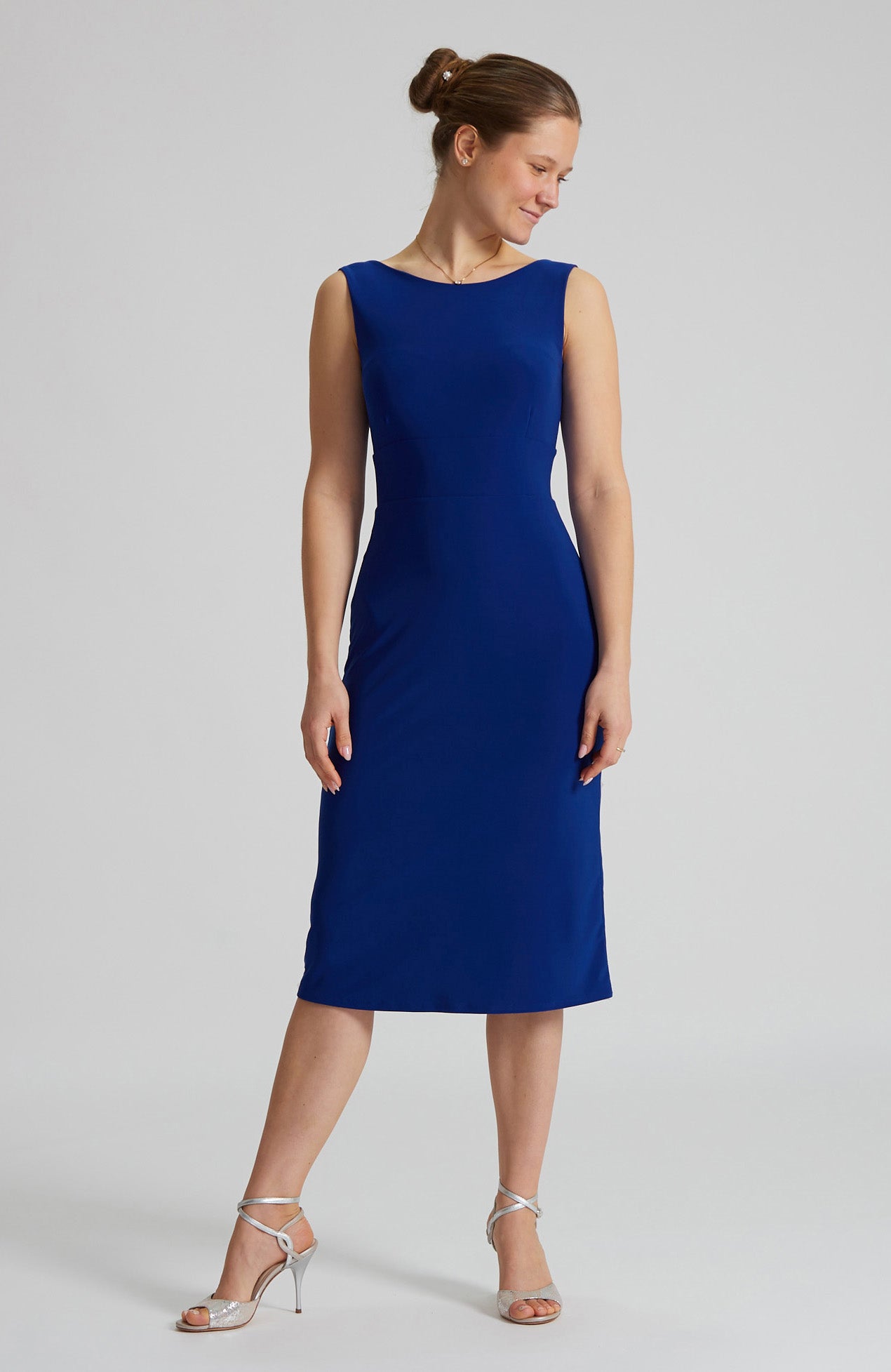 OLIVIA - Royal Blue Tango Dress with Back Cutout