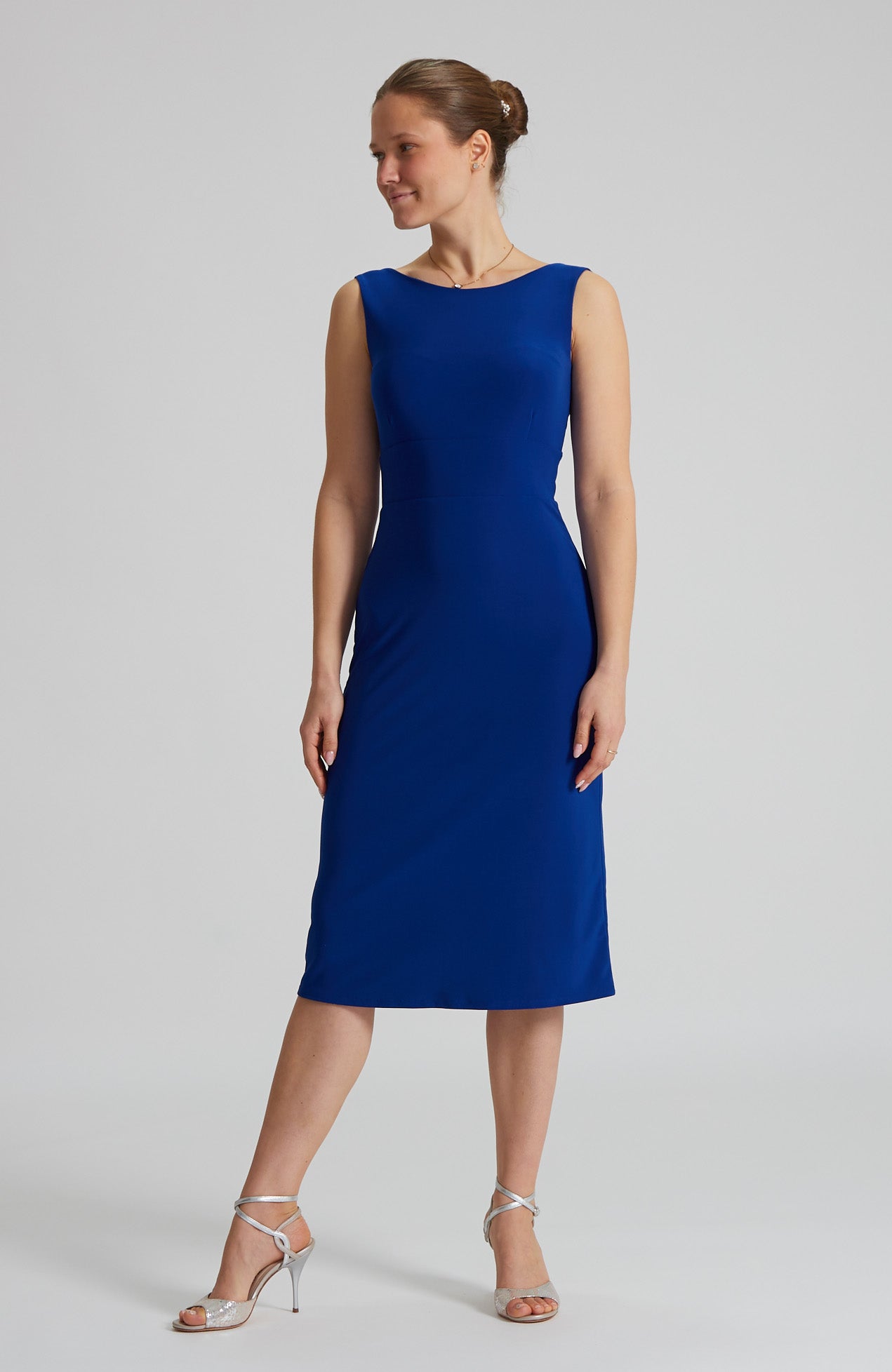 OLIVIA - Royal Blue Tango Dress with Back Cutout