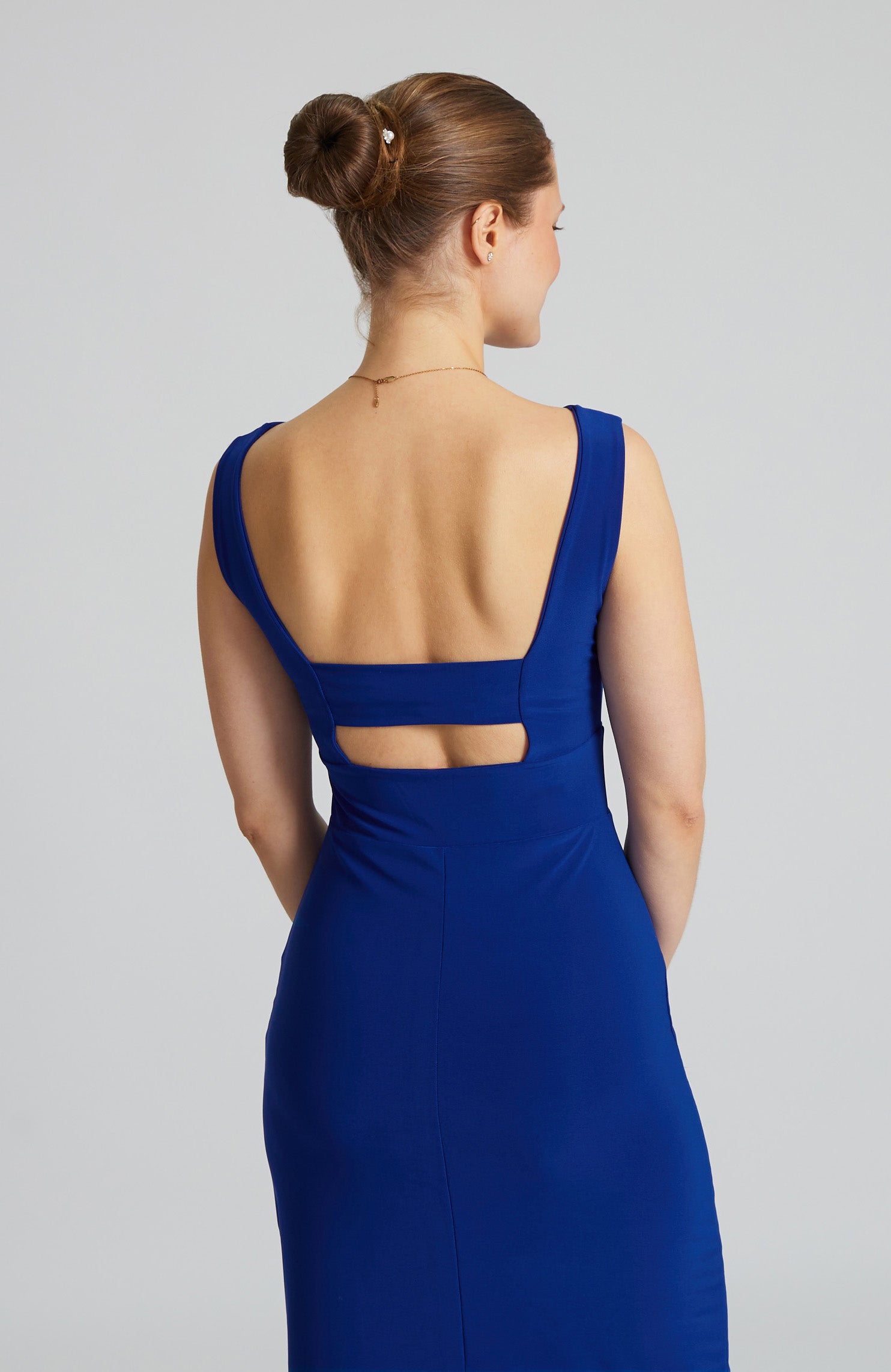 OLIVIA - Royal Blue Tango Dress with Back Cutout