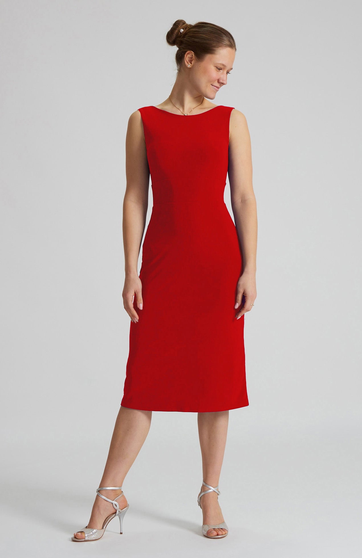 OLIVIA - Red Tango Dress with Back Cutout