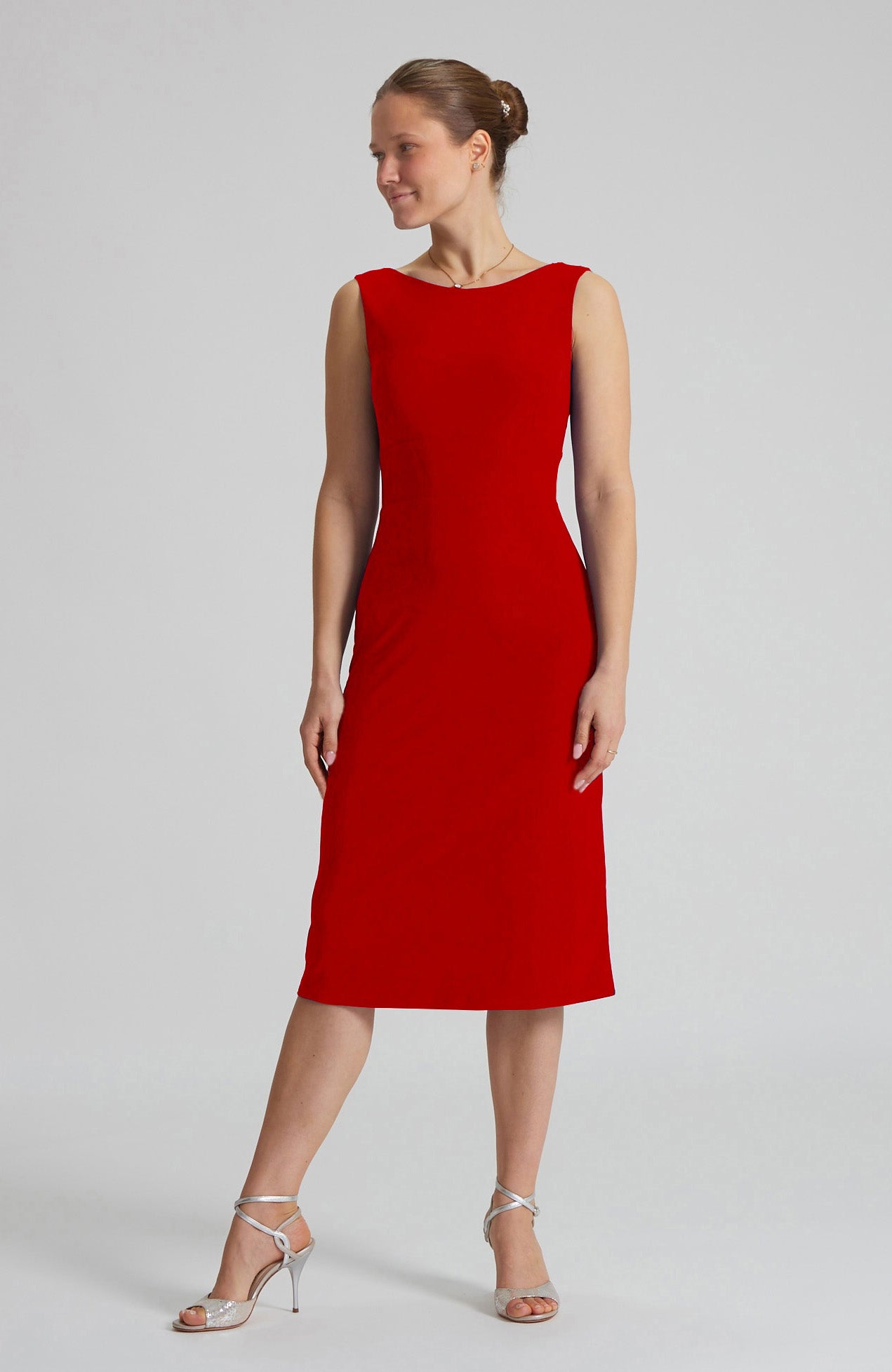 OLIVIA - Red Tango Dress with Back Cutout