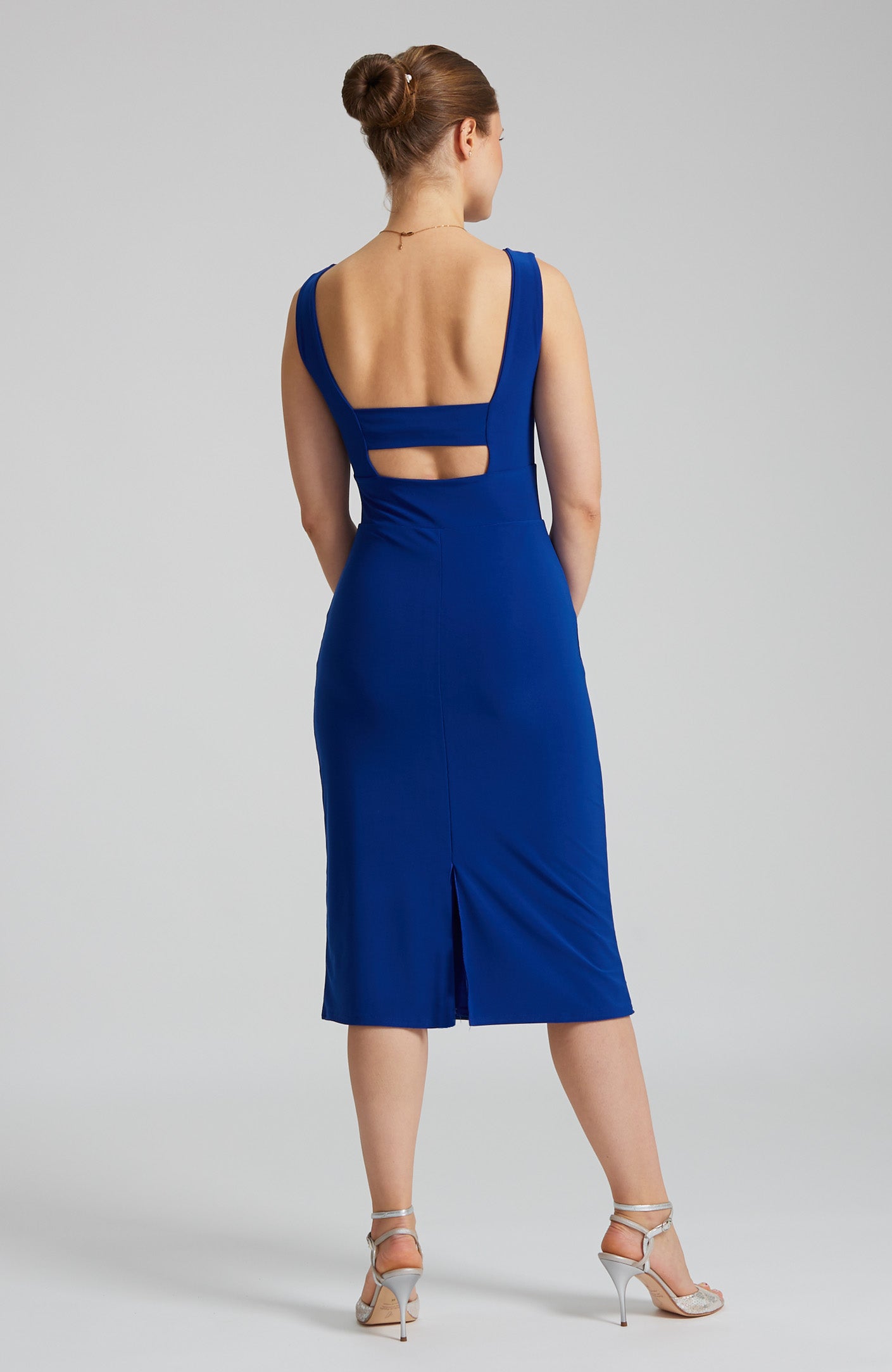 OLIVIA - Royal Blue Tango Dress with Back Cutout