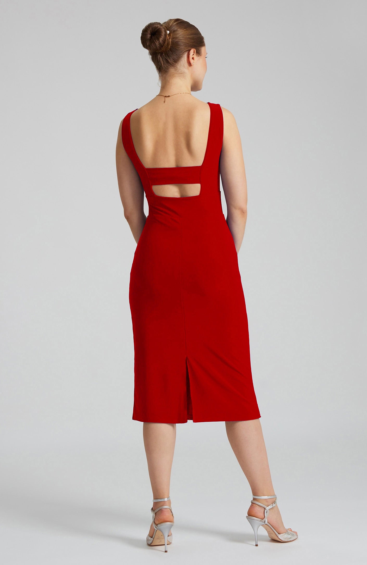 OLIVIA - Red Tango Dress with Back Cutout